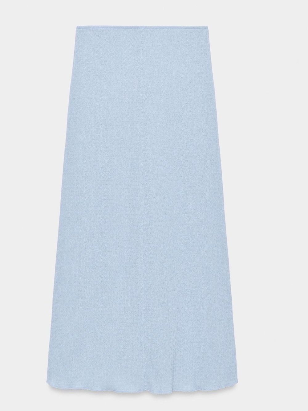 Zara textured long skirt, light blue - Picture 14 of 15